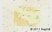 Physical Map of Coke County, lighten