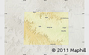 Physical Map of Coke County, lighten, semi-desaturated
