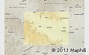 Physical Map of Coke County, semi-desaturated