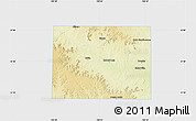 Physical Map of Coke County, single color outside