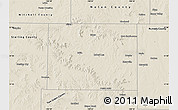 Shaded Relief Map of Coke County