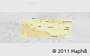 Physical Panoramic Map of Coke County, lighten, desaturated