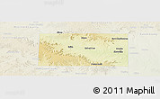 Physical Panoramic Map of Coke County, lighten