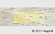 Physical Panoramic Map of Coke County, semi-desaturated
