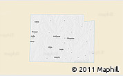 Classic Style 3D Map of Collin County, single color outside