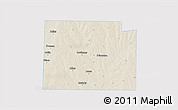 Shaded Relief 3D Map of Collin County, single color outside