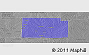 Political Panoramic Map of Collin County, desaturated