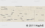 Shaded Relief Panoramic Map of Collin County
