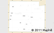 Classic Style Simple Map of Collin County, single color outside