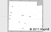 Gray Simple Map of Collin County, single color outside