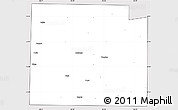 Silver Style Simple Map of Collin County, cropped outside