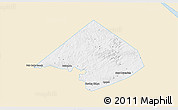 Classic Style 3D Map of Comal County, single color outside