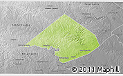 Physical 3D Map of Comal County, desaturated