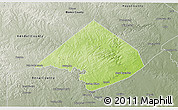 Physical 3D Map of Comal County, semi-desaturated