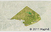 Satellite 3D Map of Comal County, lighten