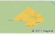 Savanna Style 3D Map of Comal County, single color outside