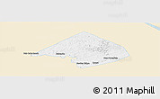 Classic Style Panoramic Map of Comal County, single color outside