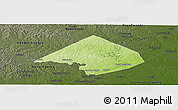Physical Panoramic Map of Comal County, darken