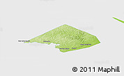 Physical Panoramic Map of Comal County, single color outside