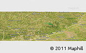 Satellite Panoramic Map of Comal County