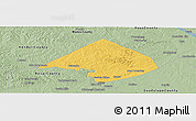 Savanna Style Panoramic Map of Comal County