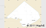 Classic Style Simple Map of Comal County, single color outside