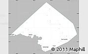 Gray Simple Map of Comal County, single color outside