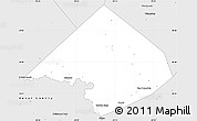 Silver Style Simple Map of Comal County