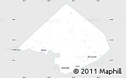 Silver Style Simple Map of Comal County, single color outside