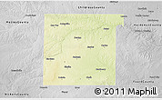 Physical 3D Map of Cottle County, desaturated