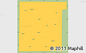 Savanna Style Simple Map of Cottle County, single color outside
