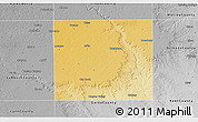 Physical 3D Map of Crosby County, desaturated