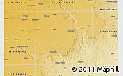 Physical Map of Crosby County