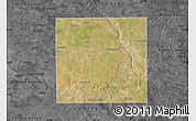 Satellite Map of Crosby County, darken, desaturated