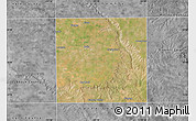 Satellite Map of Crosby County, desaturated