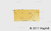 Physical Panoramic Map of Crosby County, single color outside