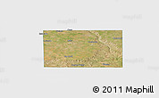 Satellite Panoramic Map of Crosby County, single color outside