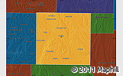 Political Map of Dallas County, darken