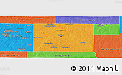 Political Panoramic Map of Dallas County