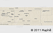 Shaded Relief Panoramic Map of Dallas County