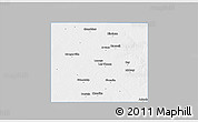 Gray 3D Map of Dawson County, single color outside
