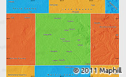 Political Map of Dawson County
