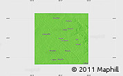 Political Map of Dawson County, single color outside