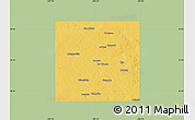 Savanna Style Map of Dawson County, single color outside