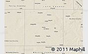 Shaded Relief Map of Dawson County