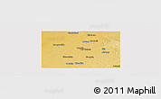 Physical Panoramic Map of Dawson County, cropped outside