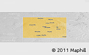 Physical Panoramic Map of Dawson County, lighten, desaturated