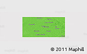 Political Panoramic Map of Dawson County, cropped outside