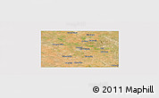 Satellite Panoramic Map of Dawson County, cropped outside