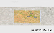Satellite Panoramic Map of Dawson County, lighten, semi-desaturated